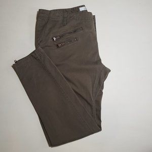 Lover + Friends Olive Ankle Zip Skinny Pants Sz L